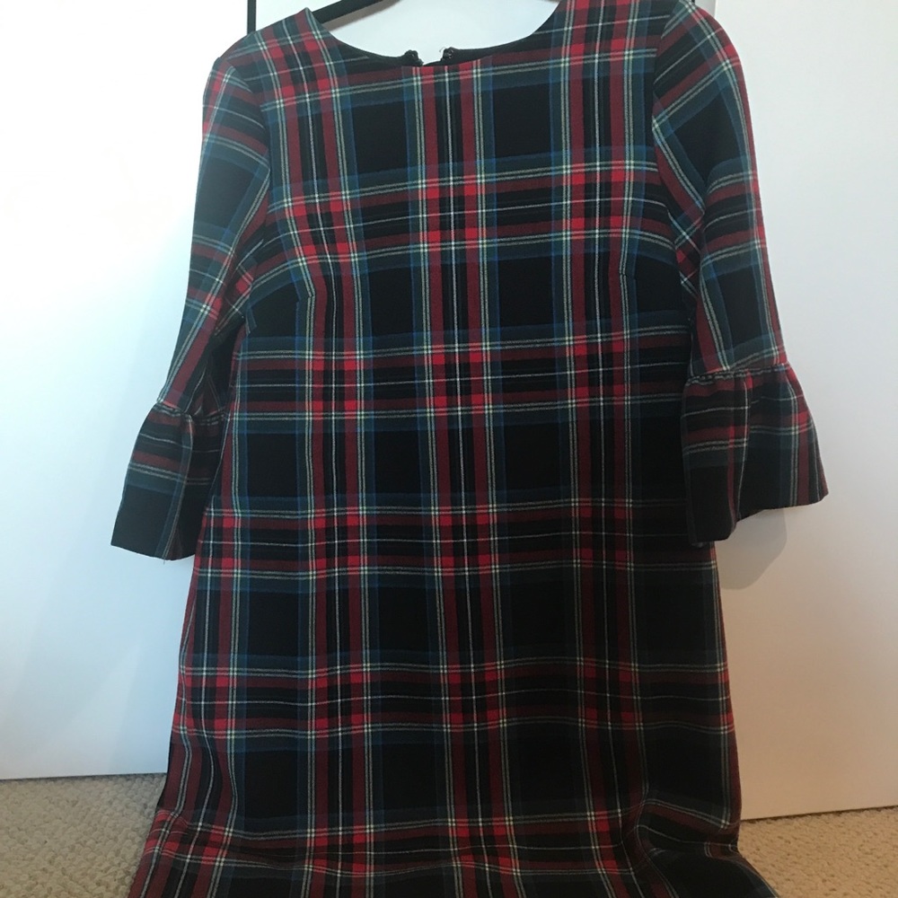 Knee Length Plaid Dress